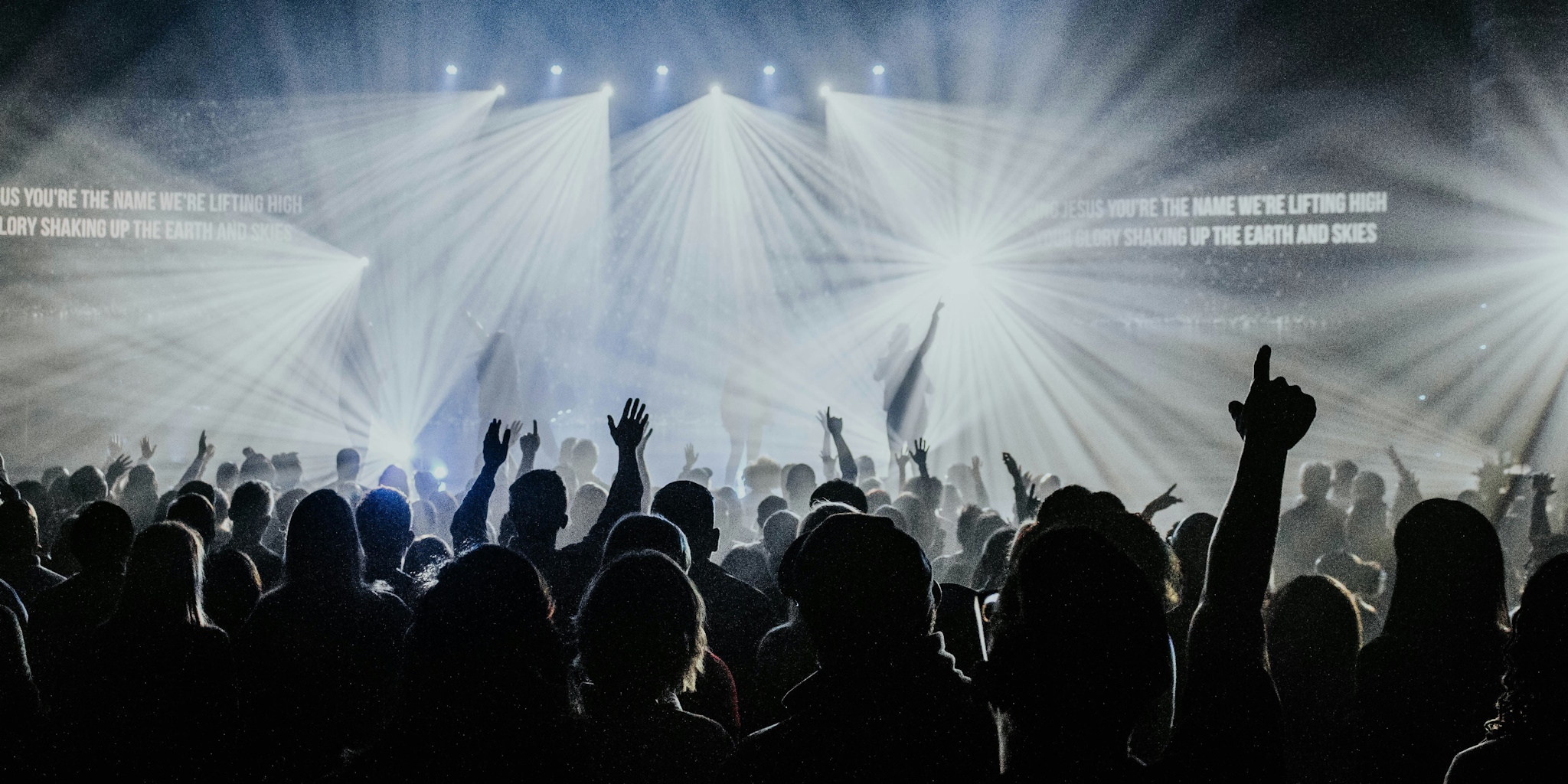 People celebrating an event.